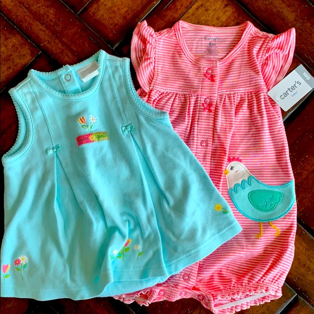 Two girls outfit size 6M NWT